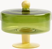 Pote de vidro artesanal Duo