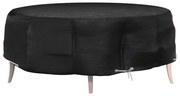 vidaXL Capa para espreguiçadeira ilha 8 ilhós Ø188x50 cm redondo