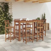 vidaXL Mesa de bar em madeira de acácia maciça 150x70x105 cm