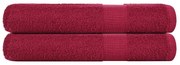 vidaXL Toalhas de sauna FROGN 2 pcs 80x200 cm 360 g/m² bordéus