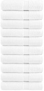 Toalhas de mãos premium SOLUND 10 pcs 50x100 cm 600 gsm branco