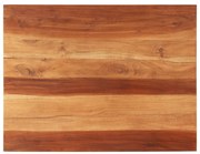 vidaXL Tampo de mesa madeira de acácia maciça 25-27 mm 70x90 cm