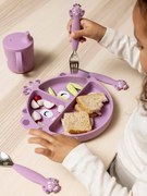 Prato em silicone, com compartimentos, TRIXIE Animal malva