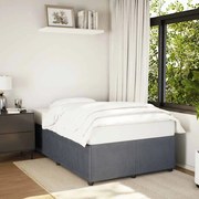 vidaXL Estrutura de cama sem colchão 120x200 cm veludo cinzento-escuro
