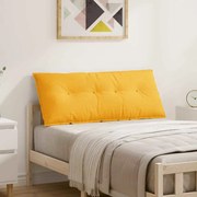 vidaXL Travesseiro para Costas Amarelo Claro 120 x 50 cm