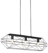 Candeeiro de suspensão industrial preto 3 luzes - Carcass Design,Moderno