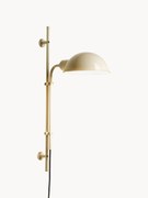 Candeeiro de parede com ficha e abajur regulável Funiculí