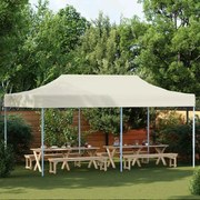 vidaXL Tenda pop-up dobrável 3x6 m branco nata