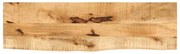 Tampo de mesa borda viva 120x20x2,5 cm mangueira áspera maciça