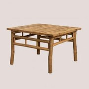 Mesa De Centro Para Jardim Em Bambu Jamaik Bambu - Sklum