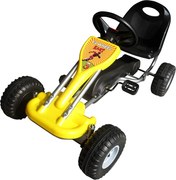 vidaXL Kart a pedais amarelo