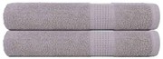 vidaXL Toalhas FROGN 2 pcs 100x200 cm 360 g/m² cnzento