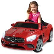 Carro elétrico infantil bateria 12V Mercedes-Benz SL 400 Vermelho