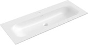 Mexen Vela lavabo embutido no tampo 121 x 46,5 cm, branco brilhante - 25231200