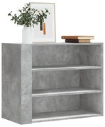 vidaXL Armário parede 75x35x60 cm derivados madeira cinzento cimento