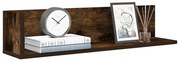 vidaXL Prateleiras de parede 2pcs derivados de madeira carvalho fumado