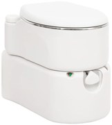 vidaXL Sanita integrada p/ campismo 24+17 L PEAD e aço branco
