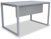 Secretária de Escritório 1600x800 mm - Kclose Melamina Cinza / Cinza