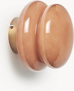 Candeeiro de parede em vidro opalino Baya