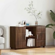 vidaXL Buffet com porta FLORIN Carvalho Marrom 88,5 x 30,5 x 55,5 cm