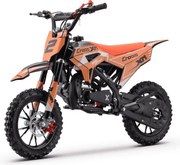Mini Moto de cross a gasolina para crianças BNO Motors CROSS XM 50cc Laranja