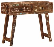 vidaXL Mesa consola 90x32x75 cm madeira recuperada maciça
