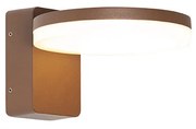 Candeeiro de parede exterior moderno castanho ferrugem com LED IP54 - Esmee Moderno