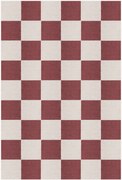 Tapete em juta artesanal de pelo curto Chess Flatweave
