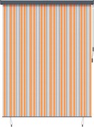 vidaXL Estores de rolo Amarelo e Azul 200 x 250 cm Tecido e Alumínio