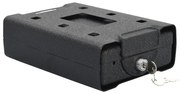 Cofre de Segurança Preto Metal Pequeno Fechaduras