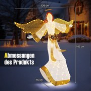 Árvore de Natal artificial de fibra óptica de 120 cm com 18 luzes brancas quentes e 130 pontas de galhos em forma de estrela