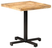 vidaXL Mesa bistrô quadrada 70x70x75 cm madeira de mangueira áspera