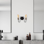 Aplique de Parede Firat – Preto Antigo – 29 x 15 x 20 cm