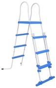 vidaXL Escada segurança p/ piscina acima do solo 3 degraus 122 cm