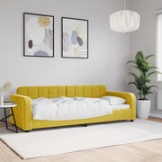 vidaXL Sofá-cama 80x200 cm veludo amarelo