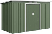 Outsunny Guarda Ferramentas de Jardinagem Galvanizado 280x130x172cm com Ventilação | Aosom Portugal