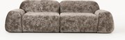 Sofá modular em teddy-bouclé Wolke (3 lugares)