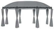 vidaXL Gazebo com cortinas 520x349x255 cm antracite