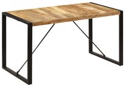 vidaXL Mesa de jantar 140x70x75 cm madeira de mangueira maciça