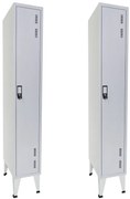 Pack 2 Cacifos Metálicos Simples 1 Cacifo 1900x300x500 mm Standard - Normas NP 1116A