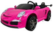 Carro elétrico para crianças Desportivo RUF CTR3 24V 2.4G MP4, Rodas de borracha, 2 lugares em pele sintética Rosa