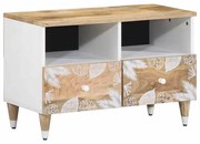 vidaXL Móvel de TV 70x33,5x46 cm madeira de mangueira maciça