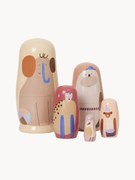 Bonecos de madeira Schima Superba Critter, conjunto de 5