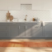 vidaXL Tapete retangular 60x1000 cm bambu castanho