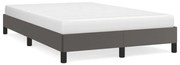 vidaXL Estrutura de cama sem colchão 120x190cm couro do falso cinzento
