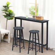 Conjunto de 2 bancos de bar em mármore sintético com apoio para os pés e almofada antiderrapante - Branco
