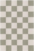 Tapete de juta artesanal de pelo curto Chess Flatweave