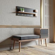 Hall Stand Hamra – Nogueira – 120x74,5x45 cm