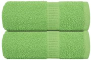 vidaXL Toalhas de bidé FROGN 2pcs 30x50cm 360 g/m² verde maça