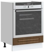 vidaXL Armário forno Kalmar derivados de madeira carvalho castanho